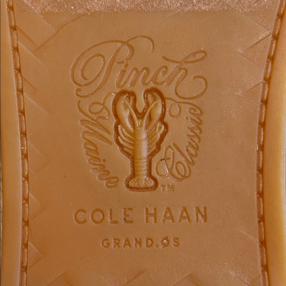 Cole Hann Metallic Shimmer Pale Pink Espadrille Slip-On Cloudfeel Shoes Women 10 - Picture 5 of 13